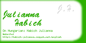 julianna habich business card